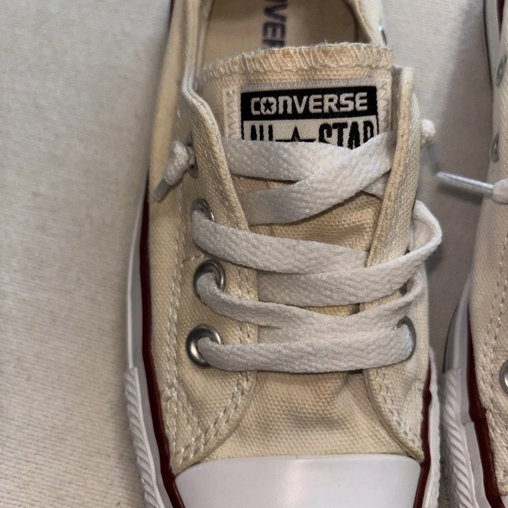 CONVERSE ALL STAR SHORELINE Slip-On White Sneakers‎ Shoe Size 5